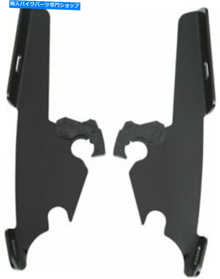 Windshield メンフィスシェードブラックプレート専用ハードウェアキット/スリムMEB8860 Memphis Shades Black Plate-Only Hardware Kit for Fats/Slims MEB8860【並行輸入品】