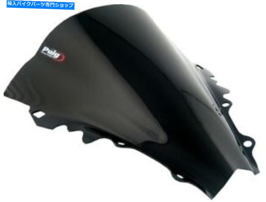 Windshield ピュギレーシングフロントスクリーンブラック＃4059-NヤマハYZF-R6 2006-2007 Puig Racing Windscreen Black #4059-N Yamaha YZF-R6 2006-2007【並行輸入品】