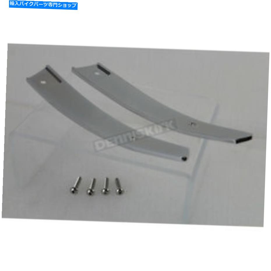 Windshield Vツイン製造クロームフロントガラスサイドトリム - 57400255 V-Twin Manufacturing Chrome Windshield Side Trim - 57400255【並行輸入品】