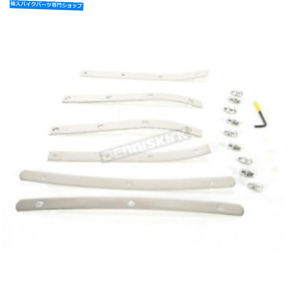 Windshield メンフィス色合い洗練されたステンレスメンフィススリムフロントガラスストラップ - MEM0914 Memphis Shades Polished Stainless Memphis Slims Windshield Straps - MEM0914【並行輸入品】