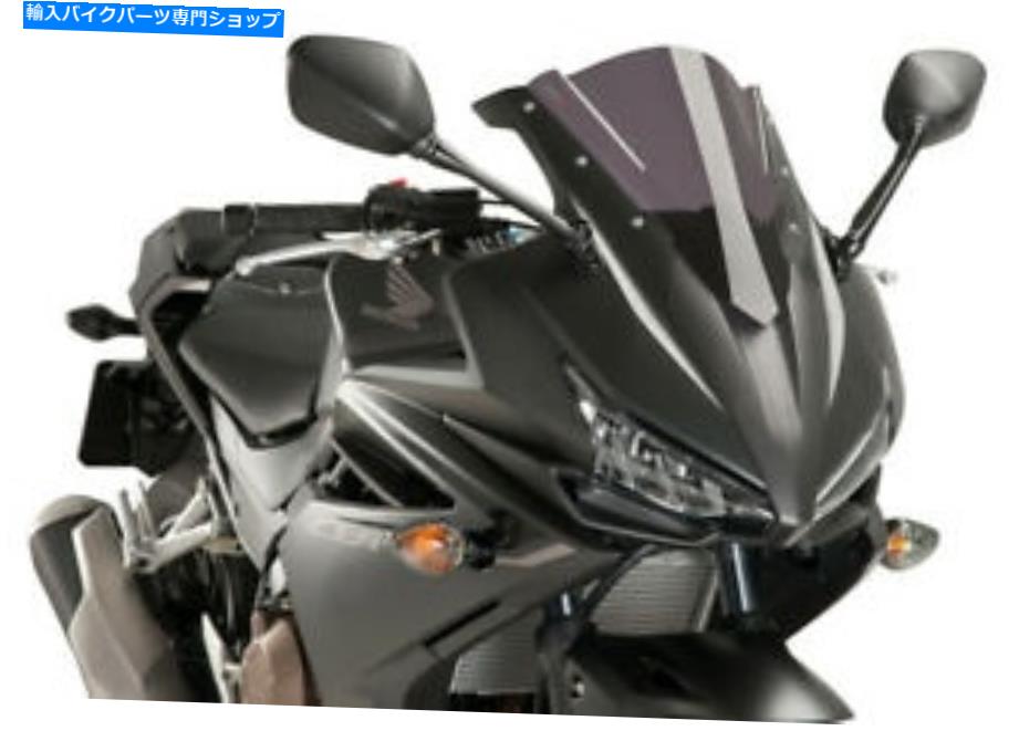 Windshield Puig 8903Fレーシングウィンドスクリーンダークスモーク PUIG 8903F Racing Windscreen Dark Smoke【並行輸入品】