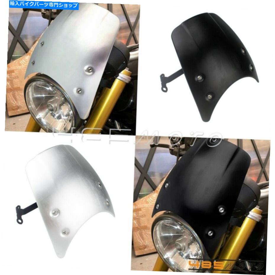 Windshield BMW R 9のためのアルミニウム風防ガラスのフロントスクリーンのフライスクリーンの空気偏向器 Aluminum Windshield Windscreen Flyscreen Air Deflector For BMW R nine T 2014-19【並行輸入品】|Us Custom Parts Shop USDM