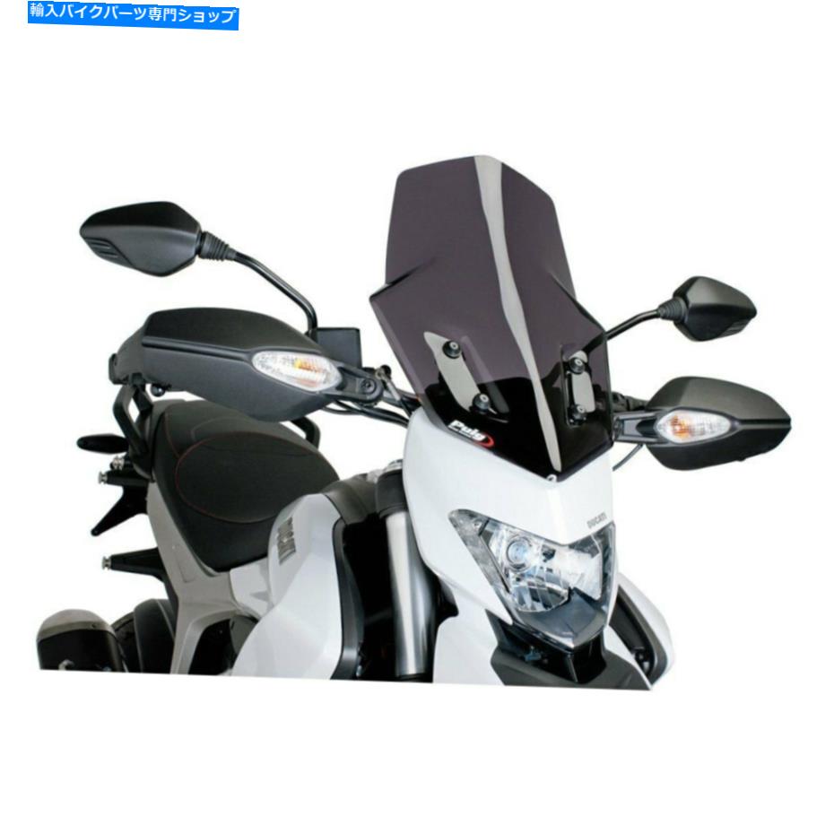 Windshield Ducati Hyperstrada 939 2016 Puig 6492Fツーリングダークスモークスクリーン For Ducati Hyperstrada 939 2016 Puig 6492F Touring Dark Smoke Screen【並行輸入品】