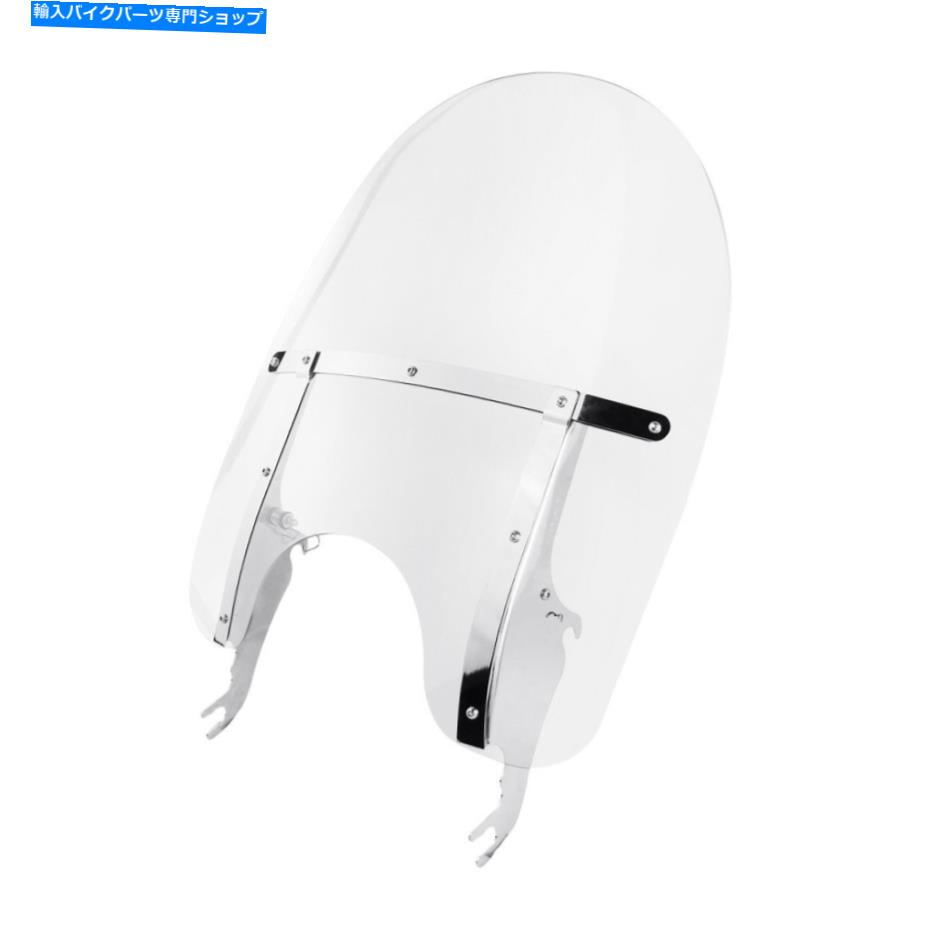 Windshield 取り外し可能なPC透明なフロントスリーンのフロントフィットハーレーソフトスリムフリス12-17 Detachable PC Clear Windscreen Windshield Fit For Harley Softail Slim FLS 12-17【並行輸入品】