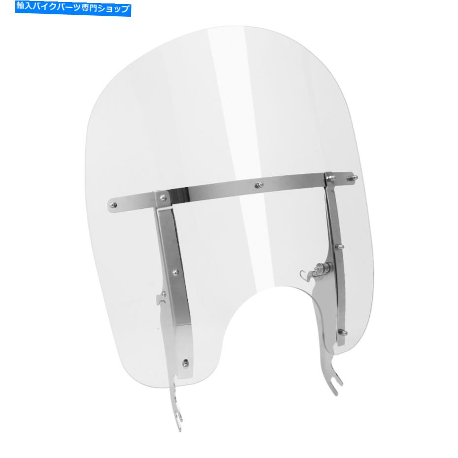 Windshield ハーレーソフト用ファットボーイフルストスリムFLS 2000-17のための透明なフロントウィンドシールドフィット Clear Windscreen Windshield Fit For Harley Softail Fatboy FLST Slim FLS 2000-17【並行輸入品】