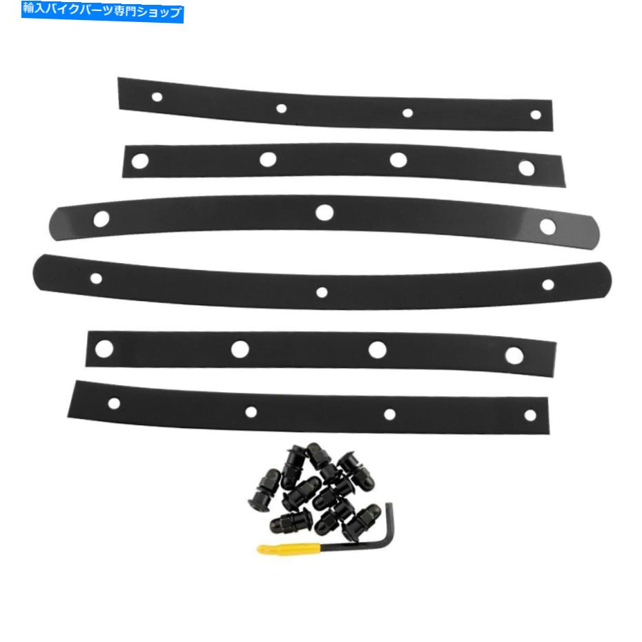 Windshield メンフィスシェード - MEM0916 - メンフィススリムフロントガラスストラップ、9ボルト - ブラック Memphis Shades - MEM0916 - Memphis Slim Windshield Straps, 9 Bolts - Black【並行輸入品】 40,376円