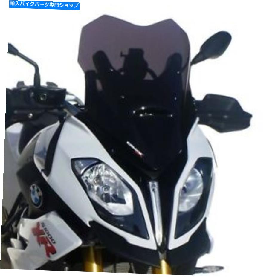 Windshield ErmaxスポーツスクリーンBMWのためのフロントガラスのウィンドスクリーン - ダークブラック Ermax Sport Screen Windshield Windscreen for BMW S1000XR - Dark Black【並行輸入品】
