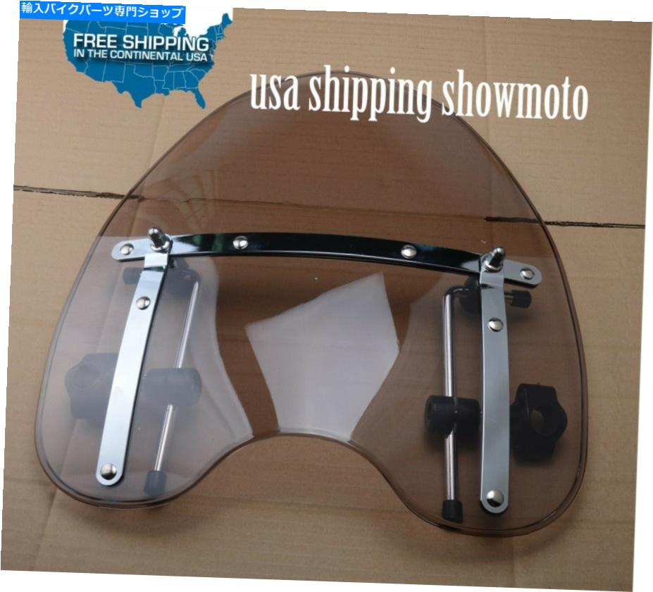Windshield ホンダ反逆者CMX250 Magna Shadow VT600 750 1100 Smoke Windscreen Windshield For Honda Rebel CMX250 Magna Shadow VT600 750 1100【並行輸入品】