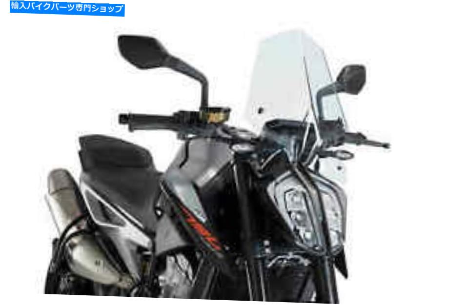 Windshield Puig KTM 790デュークスポーツスクリーンウィンドスクリーン2018+ - クリア Puig KTM 790 Duke Sport Screen Windscreen 2018+ - Clear【並行輸入品】