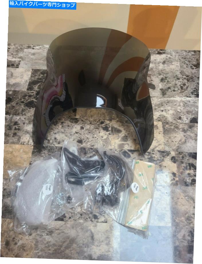 Windshield 国連サイクルMohawk Windshield Dark Tint ChromeハードウェアN2835-001 National Cycle Mohawk Windshield Dark Tint Chrome Hardware N2835-001【並行輸入品】|Us Custom Parts Shop USDM