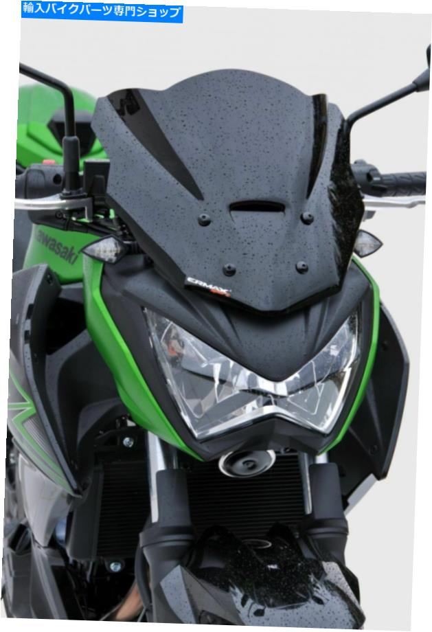 Windshield ERMAX 030356090 Z300の鼻スクリーンスポーツ30cm 15-16ダークブラック Ermax 030356090 Nose Screen Sport 30cm for Z300 15-16 Dark Black【並行輸入品】