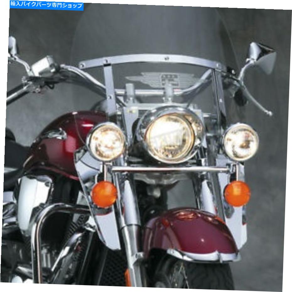 Windshield 国連サイクル16 1/2 In。Chromeヘビーデューティウィンドシールド低減 - N763A National Cycle 16 1/2 in. Chrome Heavy Duty Windshield Lowers - N763A【並行輸入品】
