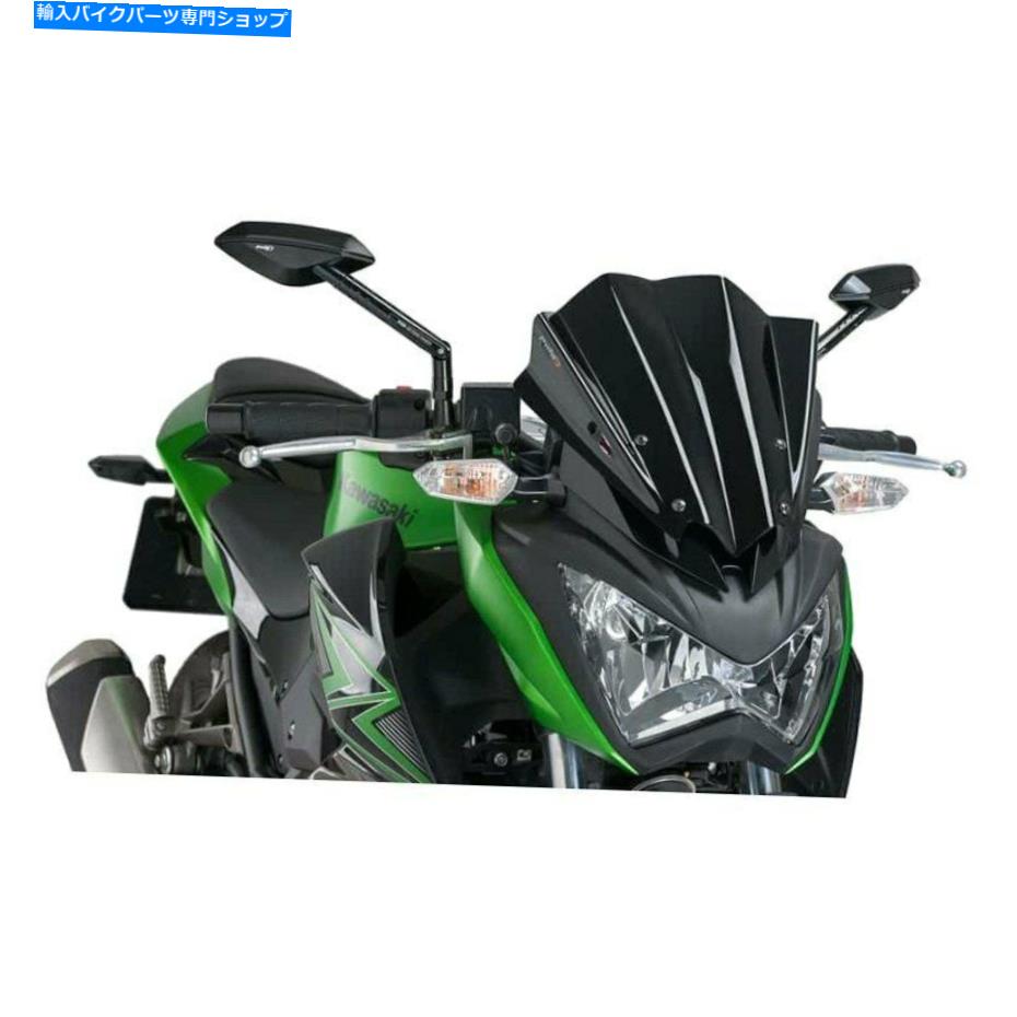 Windshield Puig世代スポーツ裸のブラックフロントガラス Puig Generation Sport Naked Black Windshield【並行輸入品】|Us Custom Parts Shop USDM
