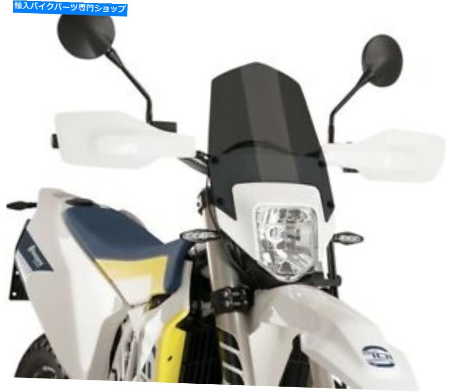 Windshield ピュウ裸のスポーツのフロントの風景の暗い煙＃9867F Husqvarna 701 Enduro 2016-2019 Puig Naked Sport Windscreen Dark Smoke #9867F Husqvarna 701 Enduro 2016-2019【並行輸入品】