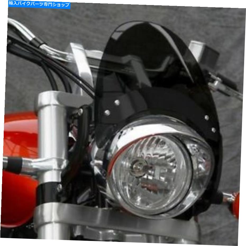 Windshield 44-51mmフォーク用ナショナルサイクルフライスクリーンフロントシールド - ダークグレー - N2557-002 National Cycle Flyscreen Windshield for 44-51mm Forks - Dark Gray - N2557-002【並行輸入品】