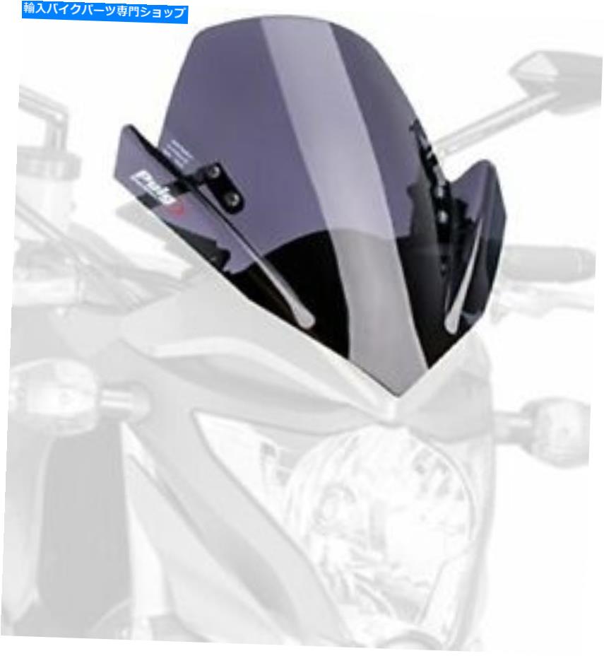 Windshield Puig 5645F裸の新世代のフロントスケーンホンダCB1000R 2011-2015暗い煙 Puig 5645F Naked New Generation Windscreen Honda CB1000R 2011-2015 Dark Smoke【並行輸入品】