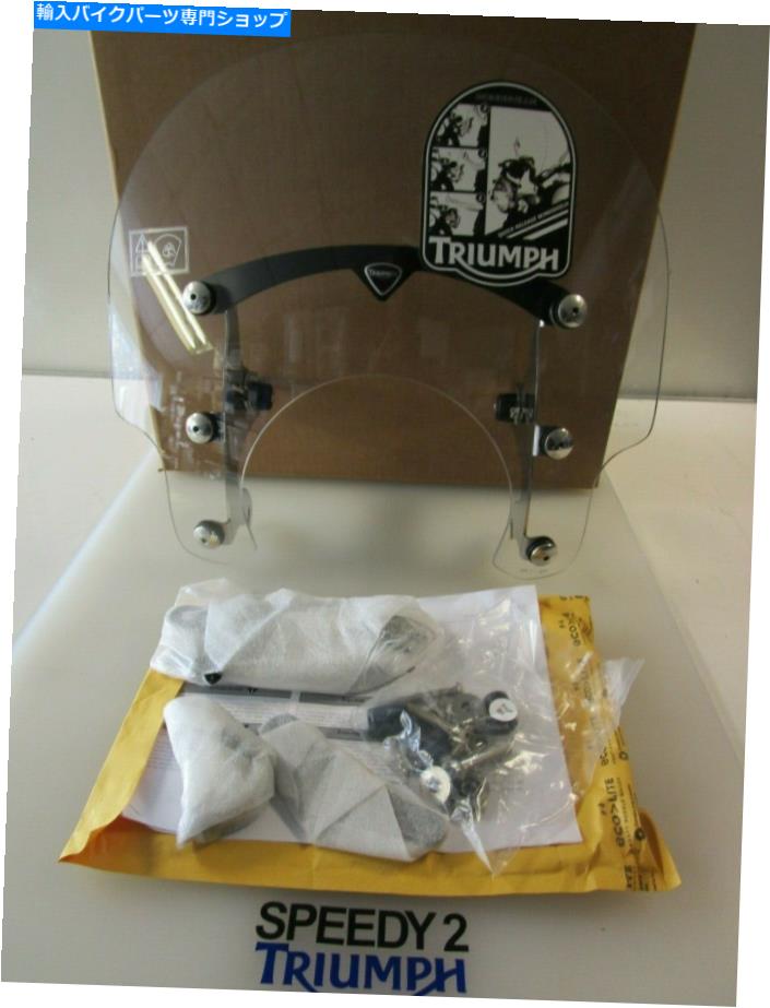 Windshield Triumph Bonneville EFIクイックリリースサマースクリーンA9708221 2015までフィット TRIUMPH BONNEVILLE EFI QUICK RELEASE SUMMER SCREEN A9708221 FITS UP TO 2015【並行輸入品】