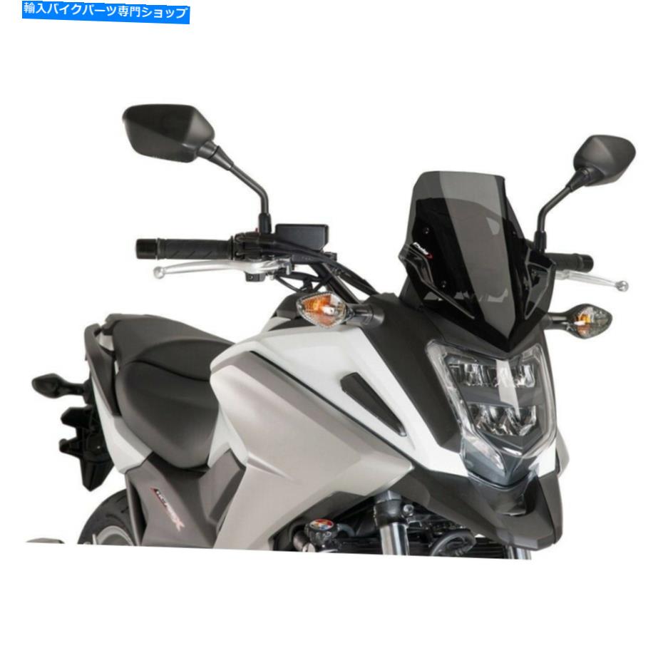 Windshield Puig 8909F - レーシングフロントウィンドスクリーン、ダークスモークホンダNC700X PUIG 8909F - Racing Windscreen, Dark Smoke Honda NC700X【並行輸入品】