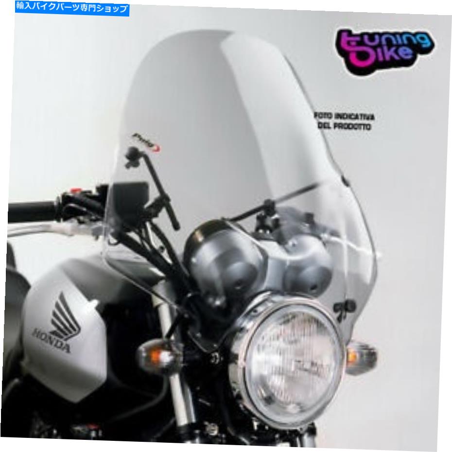 Windshield ホンダVT 750スピリット10-13光煙のためのプイグフロントガラスレンジャー PUIG WINDSHIELD RANGER FOR HONDA VT 750 SPIRIT 10-13 LIGHT SMOKE【並行輸入品】