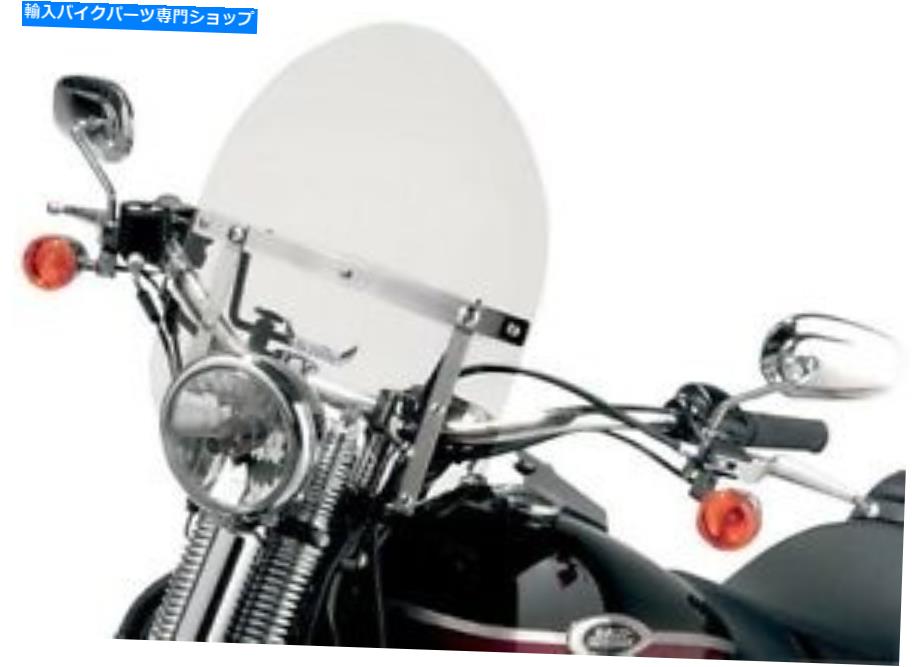 Windshield HD-3 TOMBSTOREのクロムハードウェアスリップストーマークリアHD-3CHR-C HD-3 Tombstone Windshield with Chrome Hardware Slipstreamer Clear HD-3CHR-C【並行輸入品】