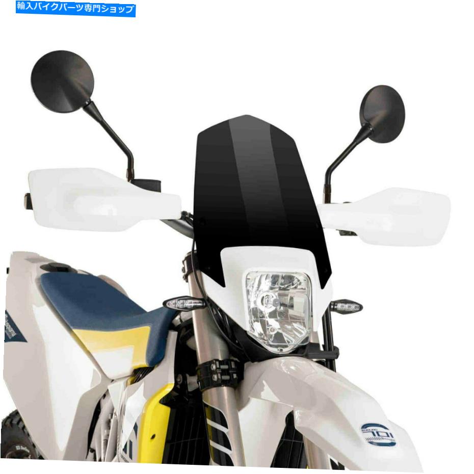 Windshield Puig 9867N裸のブラックフロントガラス Puig 9867N Naked Black Windshield【並行輸入品】