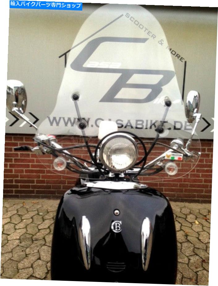 Windshield イタリア風防ガラススクーターの風の偏向器のウィンドブレイクレチラースクーター Italian Windshield Scooter Wind Deflector Windbreak Retroroller Scooter【並行輸入品】｜Us Custom Parts Shop USDM