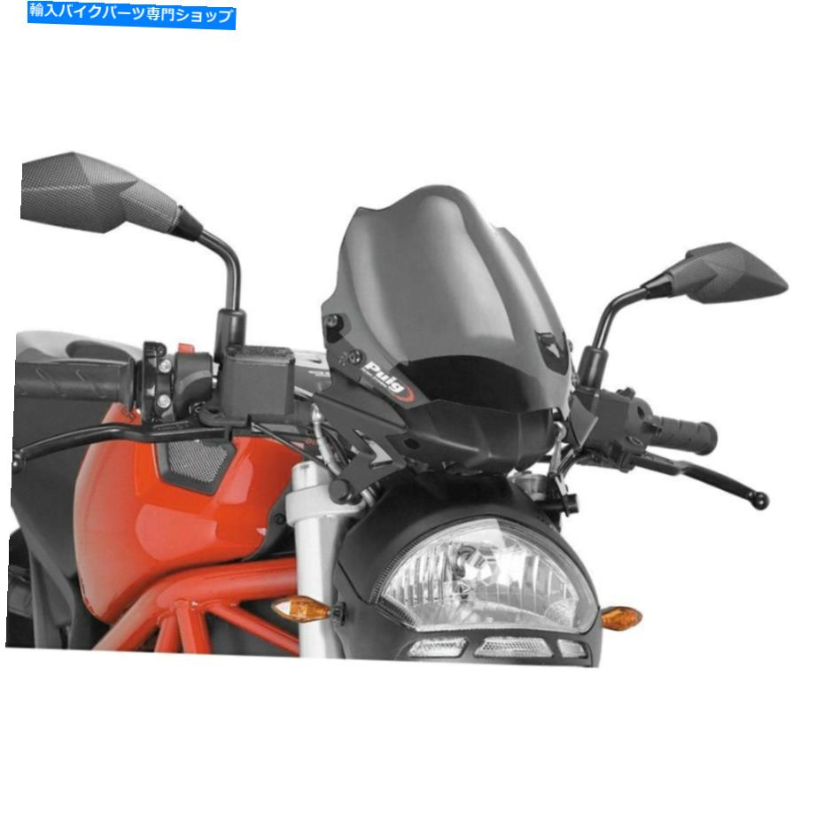 Windshield ドゥカティモンスター696 08-14 PUIG世代スポーツ裸のダークスモークフロントガラス For Ducati Monster 696 08-14 Puig Generation Sport Naked Dark Smoke Windshield【並行輸入品】｜Us Custom Parts Shop USDM
