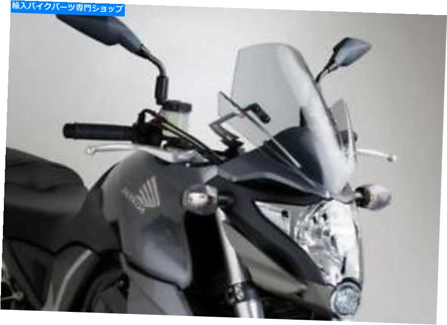 Windshield ホンダCB1000R 08-10光煙のためのオートバイのフロントガラスパウィング Motorcycle windshield PUIG for Honda CB1000R 08-10 light smoke【並行輸入品】