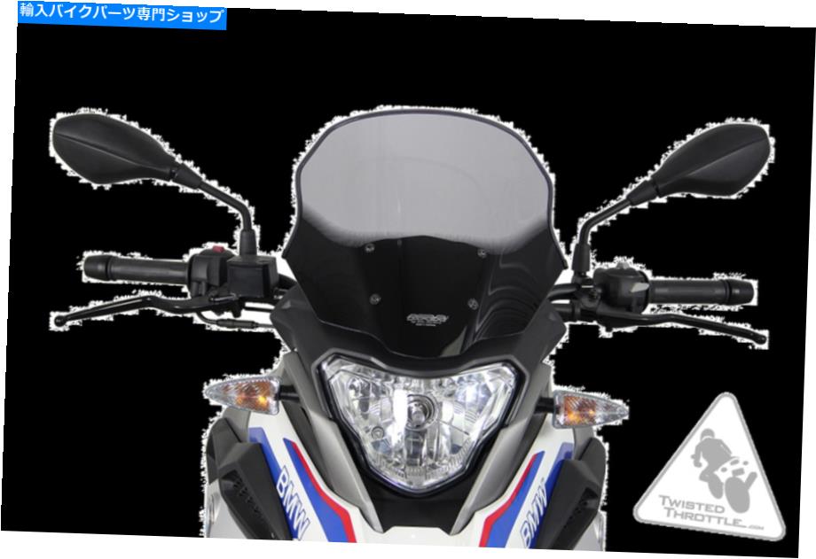 Windshield BMW G310GS '18 -'19のためのMRAオートバイのウィンドシールドTツーリングスクリーン - スモークグレー MRA Motorcycle Windshield For BMW G310GS '18-'19 | T Touring Screen - Smoke Gray【並行輸入品】
