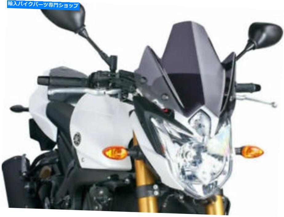 Windshield Puig 5872F裸の新しい世代スポーツのフロントスクリーン、暗い煙 PUIG 5872F Naked New Generation Sport Windscreen, Dark Smoke【並行輸入品】|Us Custom Parts Shop USDM