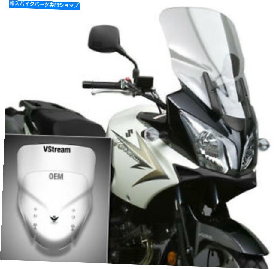 Windshield ナショナルサイクルVSTREAM WINDSHIEWHILD CLEAR 23IN。 N20213 V-Strom 650/1000 04-12 National Cycle VStream Windshield Clear 23in. N20213 V-Strom 650/1000 04-12【並行輸入品】