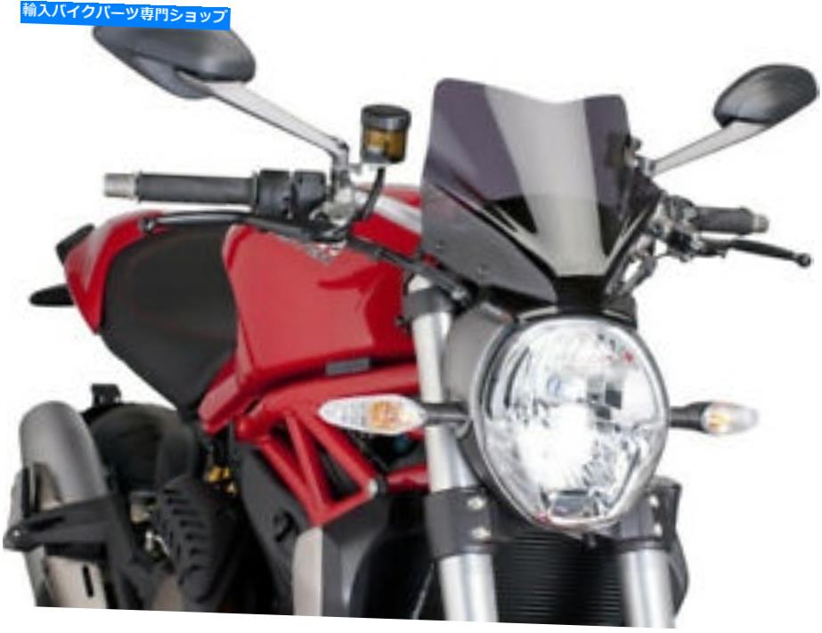 Windshield Puig Windscreenの裸の新しいGen Sport Dark Smope _7013F Puig windscreen Naked New Gen sport dark smoke _7013F【並行輸入品】