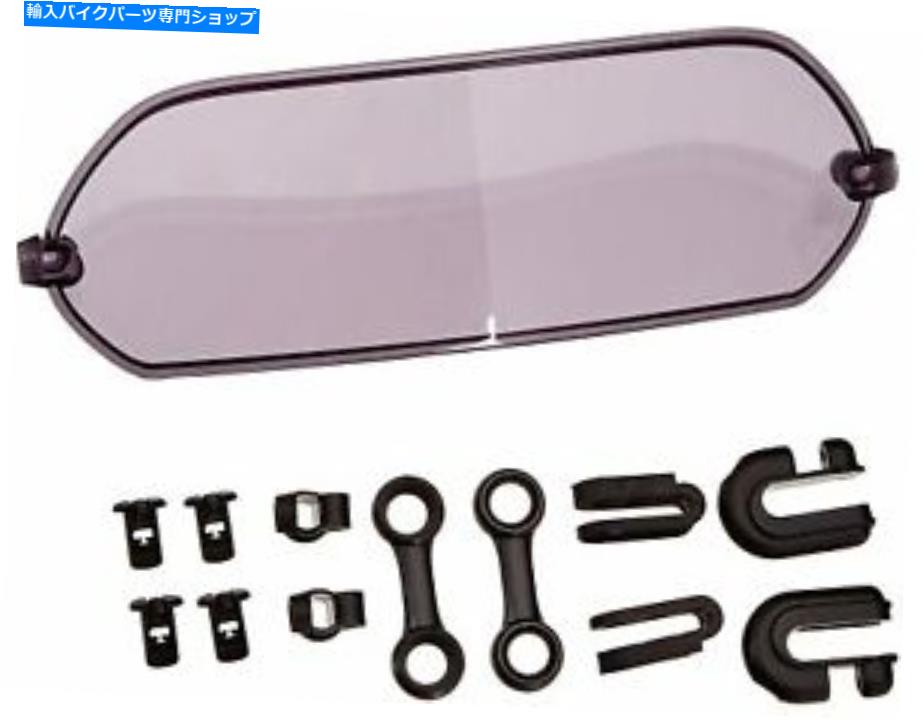 Windshield MRA X-CREENスポーツ可変ウィンドスクリーンスポイラーブレードボルト＆クランプオン - スモークグレー MRA X-Creen Sport Variable Windscreen Spoiler Blade Bolt & Clamp-On - Smoke Grey【並行輸入品】