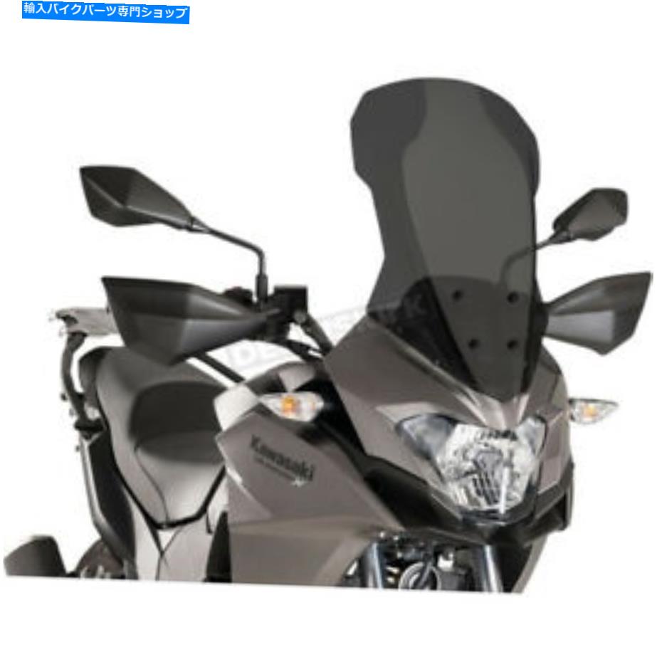 Windshield ピグハイテクパーツダークスモークツーリングウインドシールド - 9710F Puig Hi-Tech Parts Dark Smoke Touring Windshield - 9710F【並行輸入品】