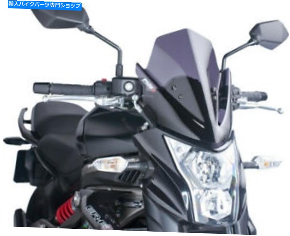 Windshield PUIG 5997F 3mm裸の新世代アクリルのフロントガラスの暗い煙 PUIG 5997F 3mm Naked New Generation Acrylic Windshield Dark Smoke【並行輸入品】