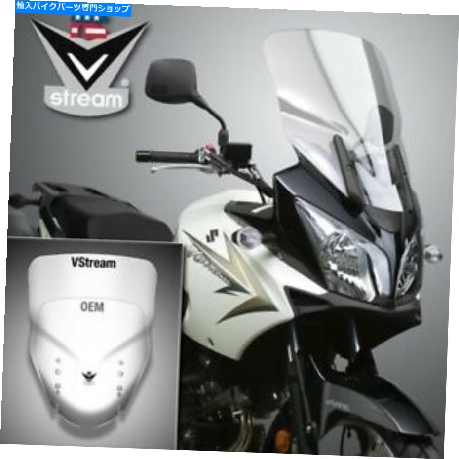Windshield Suzuki DL650 / 1000のVSTREAM交換画面 - クリア National Cycle N20213 - VStream Replacement Screen for Suzuki DL650/1000 - Clear【並行輸入品】
