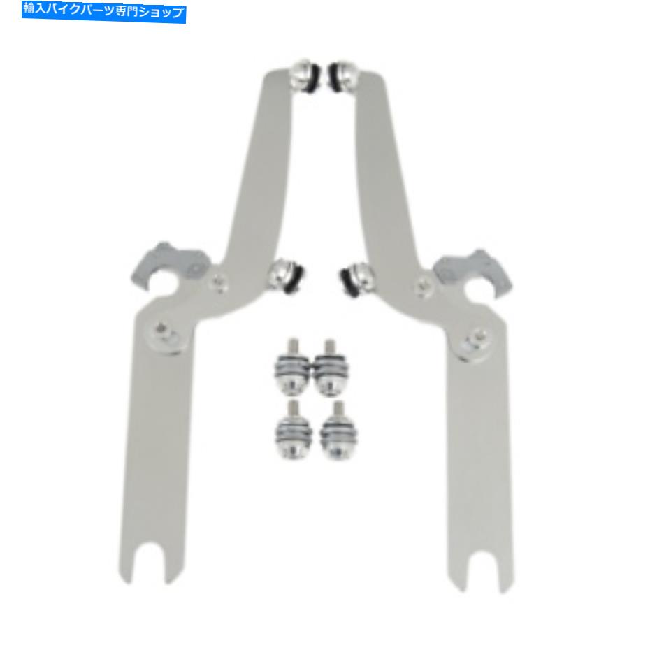 Windshield Memphis Mem8922 1986-17ハーレーヘリテージモデルのためのスポーツシールドマウントキット Memphis MEM8922 Sportshields Mounting Kits for 1986-17 Harley Heritage Models【並行輸入品】