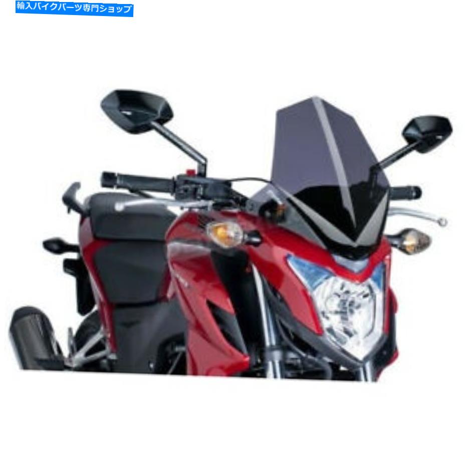 Windshield ピグハイテクパーツダークスモーク裸の新世代スポーツウィンドスクリーン - 6437F Puig Hi-Tech Parts Dark Smoke Naked New Generation Sport Windscreen - 6437F【並行輸入品】