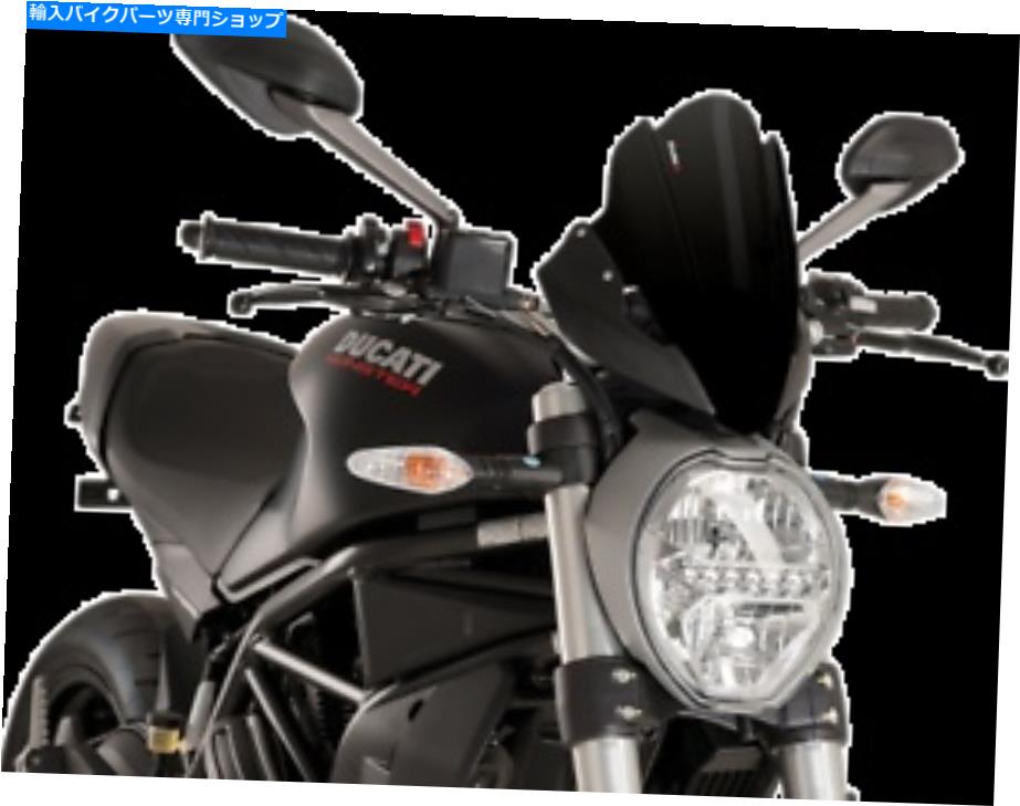 Windshield 新しいPUIG 8900Nツーリングウィンドスクリーンブラック NEW PUIG 8900N Touring Windscreen Black【並行輸入品】