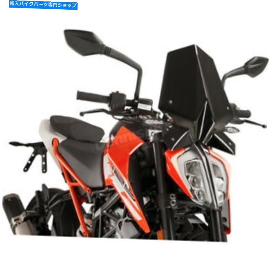 Windshield プイグハイテクパーツブラック裸新世代スポーツウインドシールド - 9514N Puig Hi-Tech Parts Black Naked New Generation Sport Windshield - 9514N【並行輸入品】