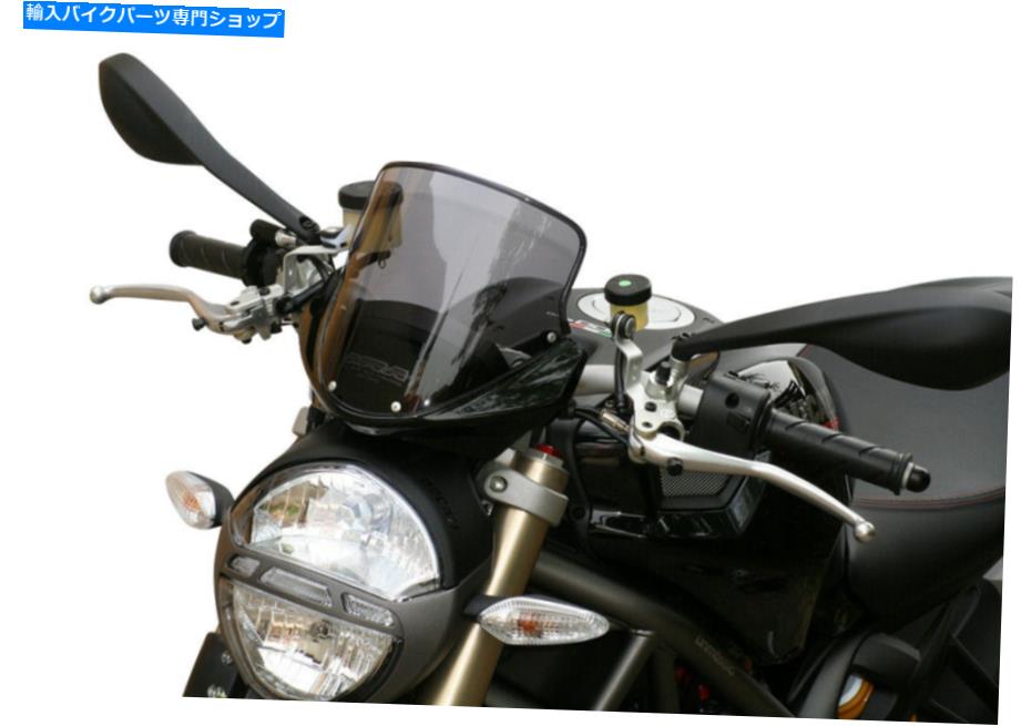 Windshield MRAツーリングウィンドスクリーン「T」DUCATI MONSTER 696/796/1100ブラック MRA Touring Windscreen \