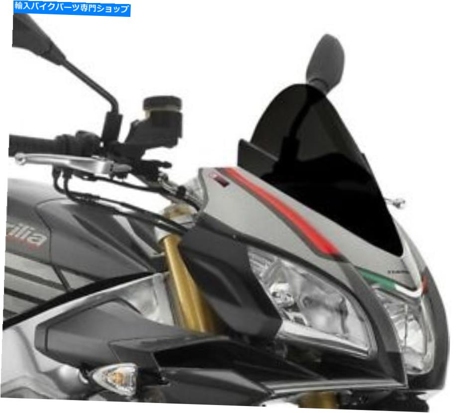 Windshield Puig 3mm Zレーシングフロントウィンドスクリーンブラック＃7615N Aprilia Tuono 1100 2015-2018 Puig 3mm Z Racing Windscreen Black #7615N Aprilia Tuono 1100 2015-2018【並行輸入品】