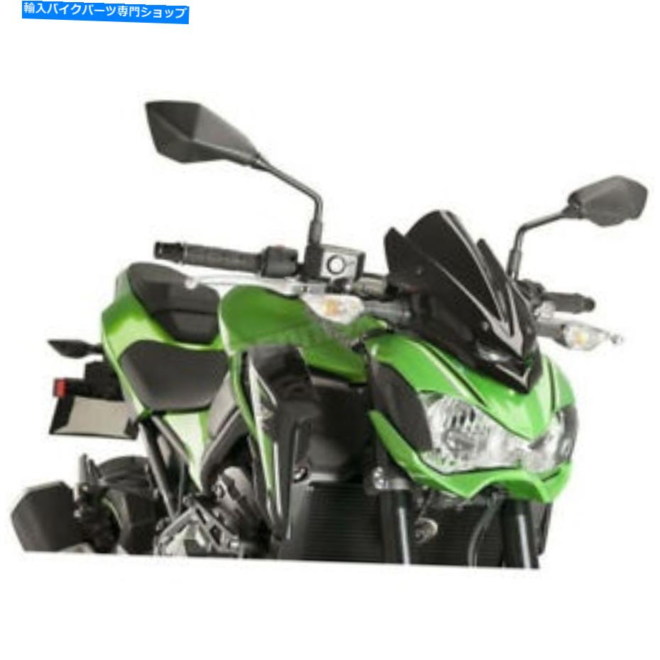 Windshield プイグハイテクパーツブラック裸新世代スポーツウィンドスクリーン - 9689N Puig Hi-Tech Parts Black Naked New Generation Sport Windscreen - 9689N【並行輸入品】