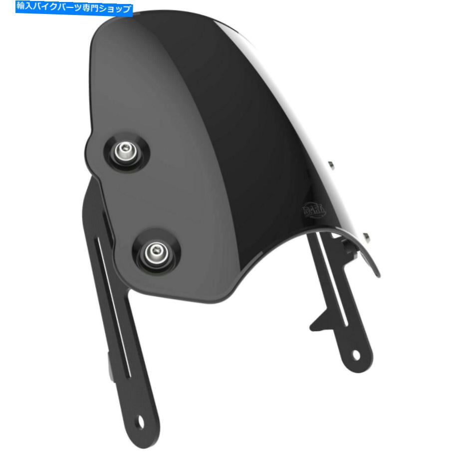 Windshield 鈴木TU250 - Midnight BlackのDart Piranha Flyscreen. Suzuki TU250 - Dart Piranha Flyscreen in Midnight Black【並行輸入品】