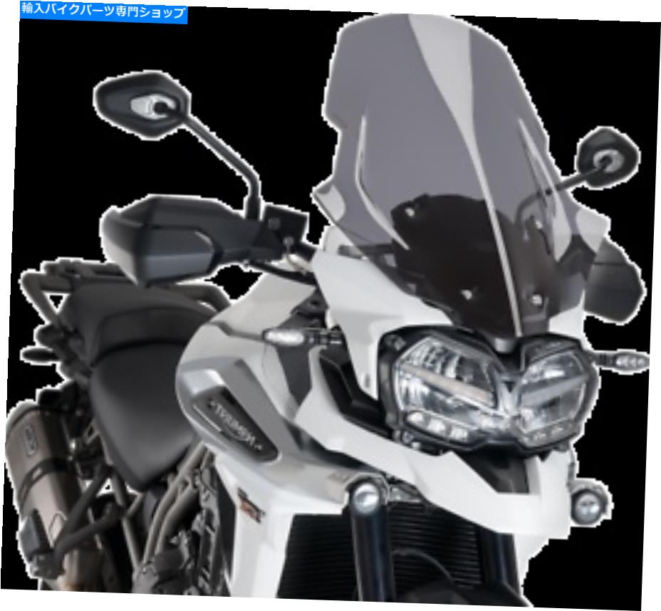 Windshield Puig Touring Windscreen - 頑丈な煙のツーリングWindshield MPN 9613F Puig Touring Windscreen - Heavy Duty Smoke Touring Windshield MPN 9613F【並行輸入品】
