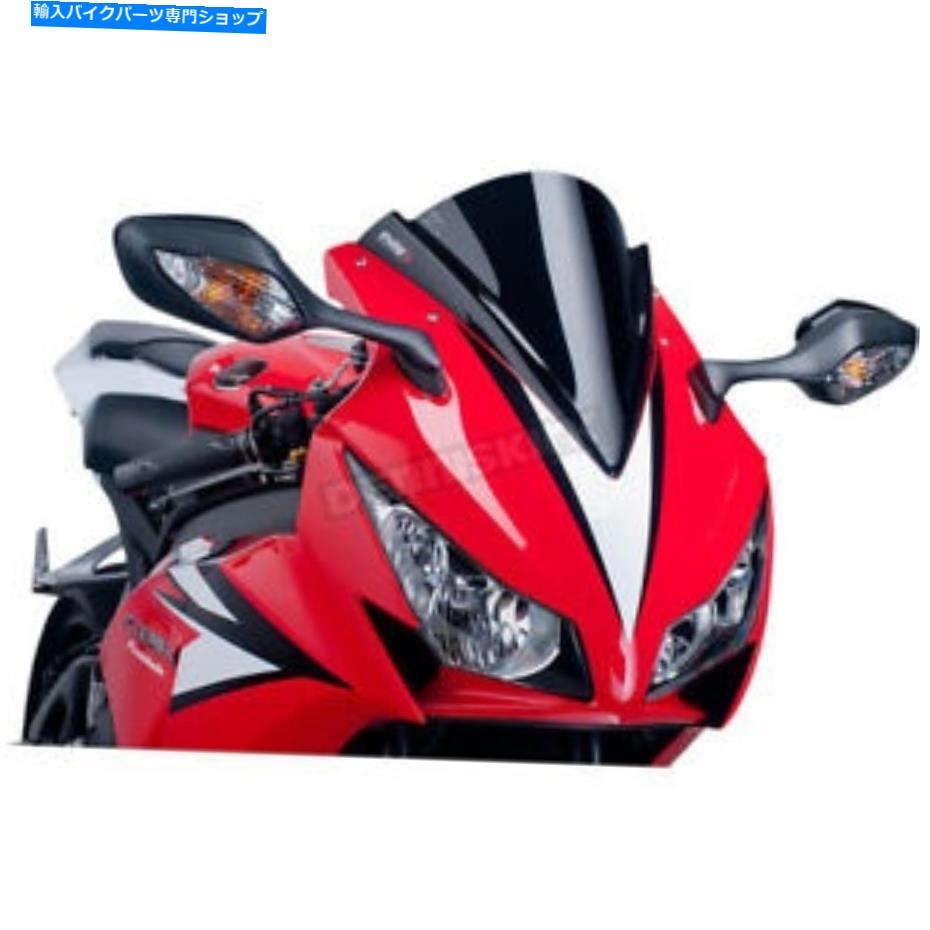 Windshield プイグハイテクパーツブラックレースウィンドスクリーン - 5994N Puig Hi-Tech Parts Black Racing Windscreen - 5994N【並行輸入品】
