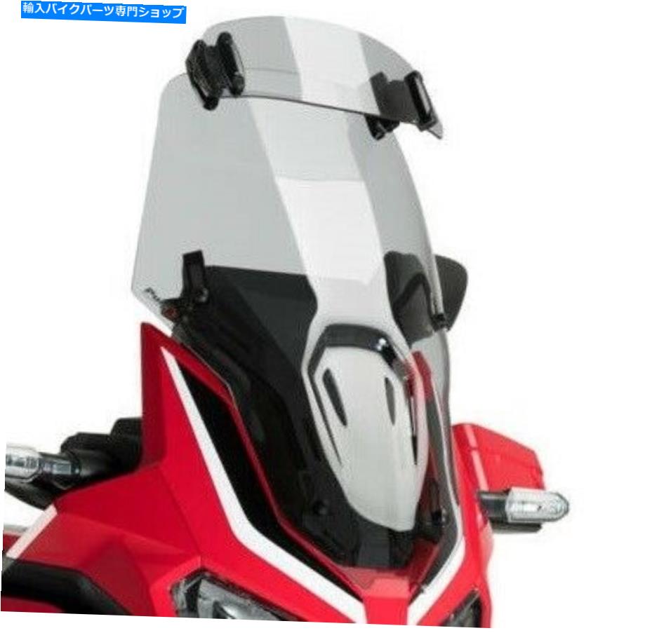 Windshield Puig Light Smoke 325 x 102 mmユニバーサルクリップ上のエクステンダーバイザー6270h / 6799n Puig Light Smoke 325 x 102 mm Universal Clip on Extender Visor 6270H / 6799N【並行輸入品】