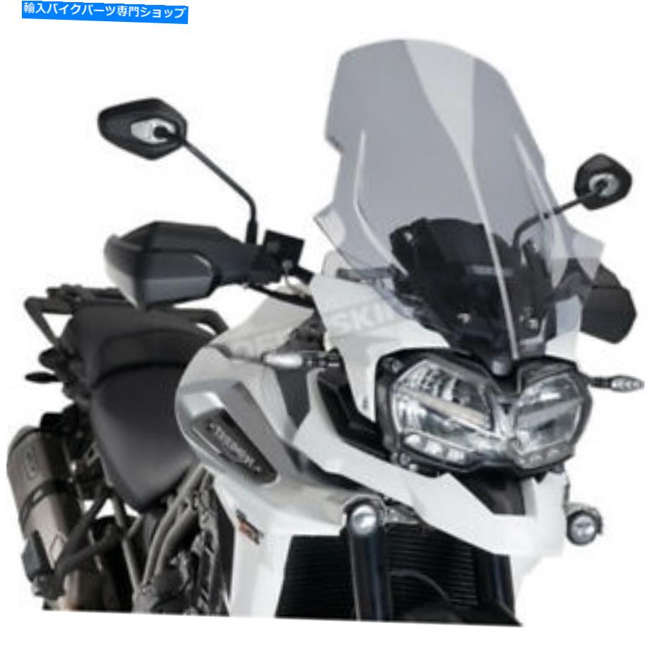 Windshield Puig Hi-Tech部品の軽量煙のツーリングフロントガラス - 9613H Puig Hi-Tech Parts Light Smoke Touring Windshield - 9613H【並行輸入品】