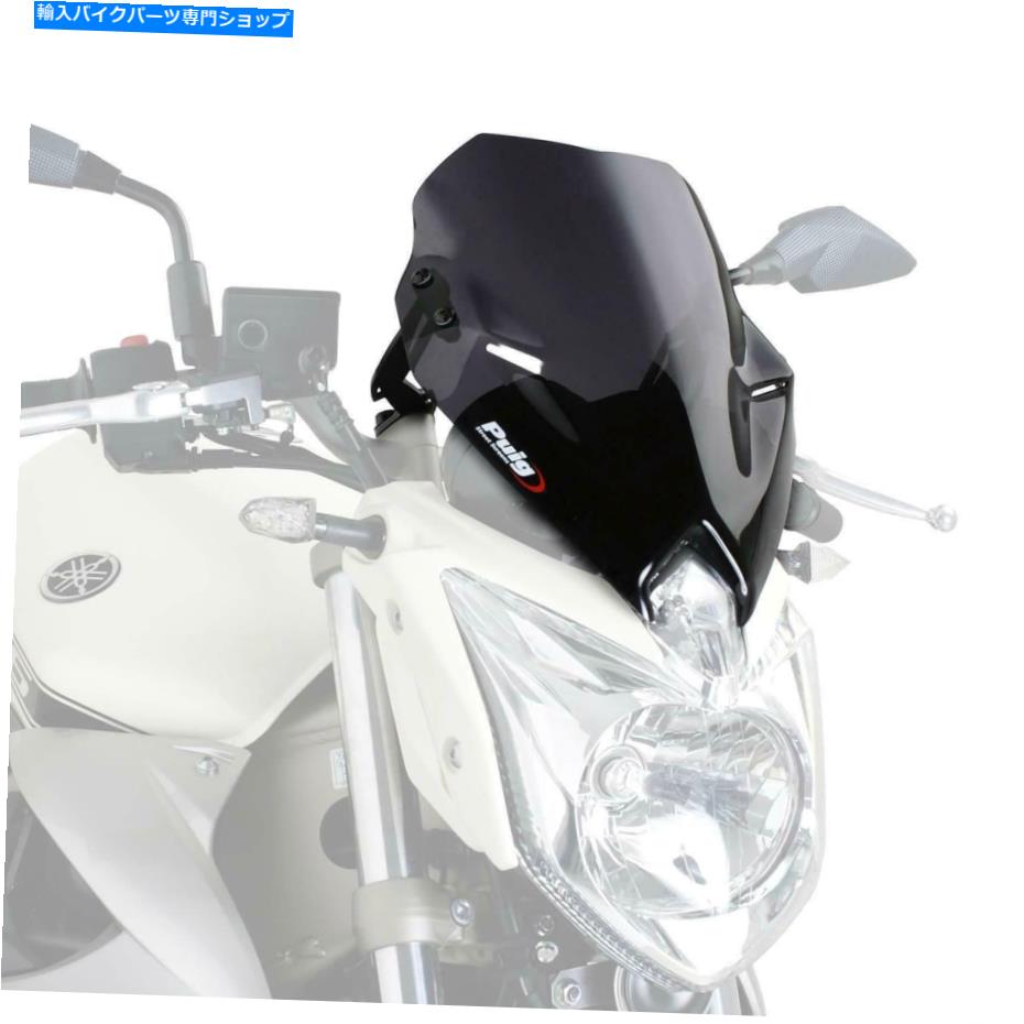 Windshield プイグスポーツスクリーンウインドシールドデフレクターダークスモークヤマハXJ6 2009 - 2016 Puig Sport Screen Windshield Deflector Dark Smoke Yamaha XJ6 2009 - 2016【並行輸入品】