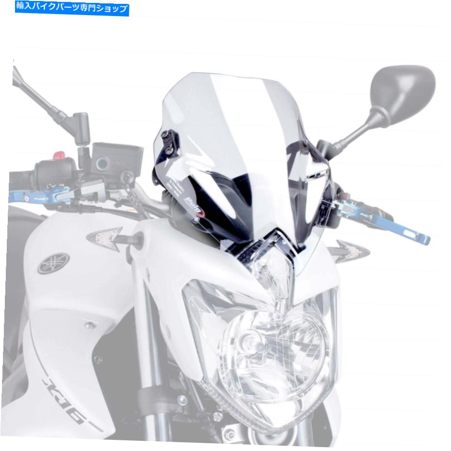 Windshield Puig Sport Screen Windshield DeflectorクリアヤマハXJ6 2009 - 2016 Puig Sport Screen Windshield Deflector Clear Yamaha XJ6 2009 - 2016【並行輸入品】